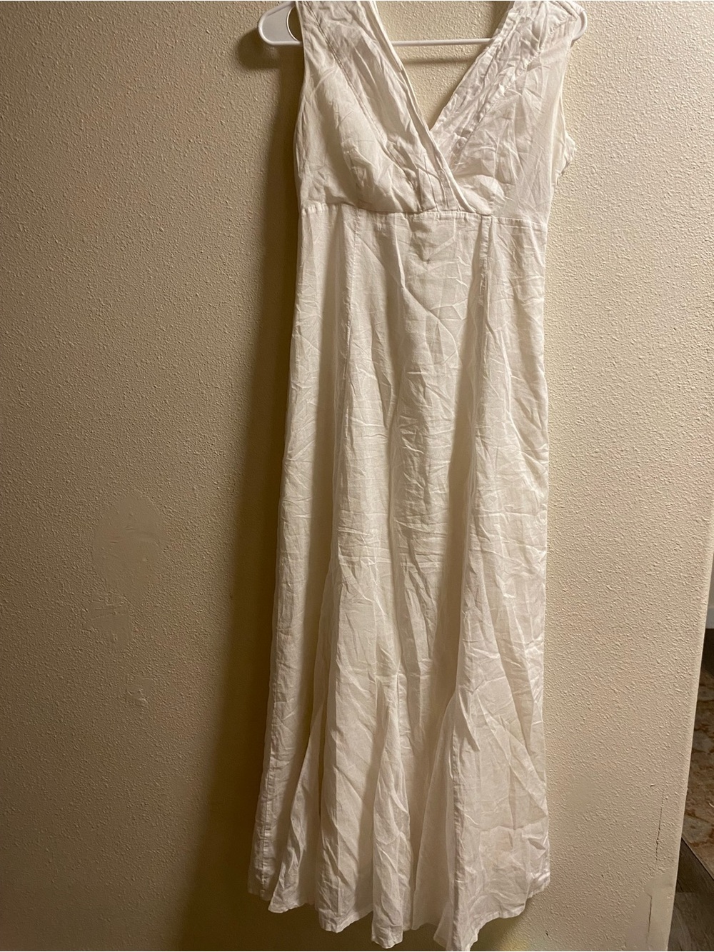 Mexx White V-Neck Maxi Dress